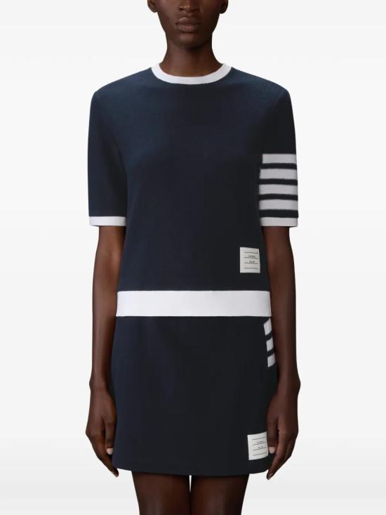 26SS 톰브라운 반팔 티셔츠 FJS222AJ0248 415 BLUE - THOM BROWNE