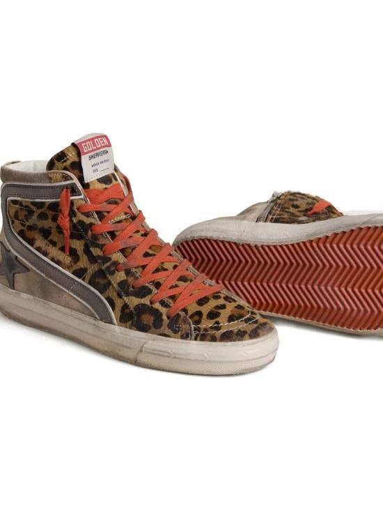 26SS 골든구스 슬라이드 하이 스니커즈 GWF00116F008006 15860 BROWN - GOLDEN GOOSE