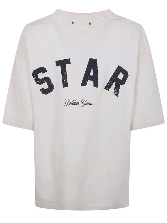 26FW 골든구스 반팔 티셔츠 GUP01873P002418 11616 WHITE - GOLDEN GOOSE