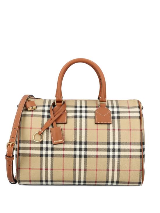 26FW 버버리 미디엄 체크 볼링 백 8119049 A9534 NUDE NEUTRALS