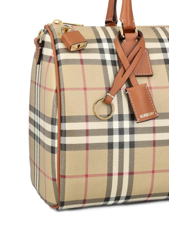 26FW 버버리 미디엄 체크 볼링 백 8119049 A9534 NUDE NEUTRALS - BURBERRY