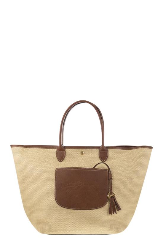 26SS 롱샴 르 플리아쥬 컬렉션 L 바스킷백 10308HGK 035 BROWN