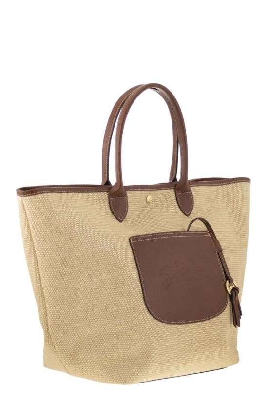 26SS 롱샴 르 플리아쥬 컬렉션 L 바스킷백 10308HGK 035 BROWN - LONGCHAMP