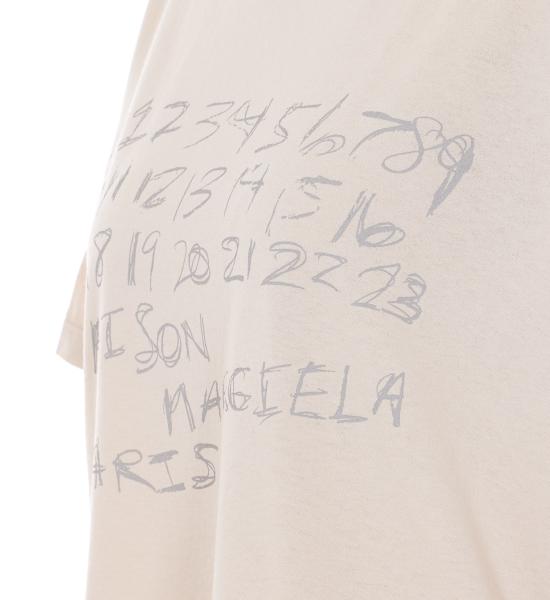 26SS 마르지엘라 뉴메리컬 코튼 티셔츠 S51GC0544 S24575119 Beige - MAISON MARGIELA