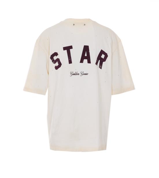 26SS 골든구스 반팔 티셔츠 GUP01873 P00242111616 Beige - GOLDEN GOOSE