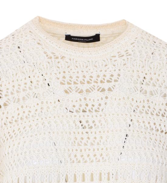 26SS 파비아나 필리피 스웨터 MAD266F491 L7350142 White - FABIANA FILIPPI