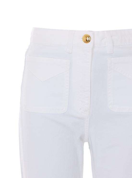 26SS 엘리자베타프랜치 스트레이트 팬츠 PJ22N61E2 360 White - ELISABETTA FRANCHI