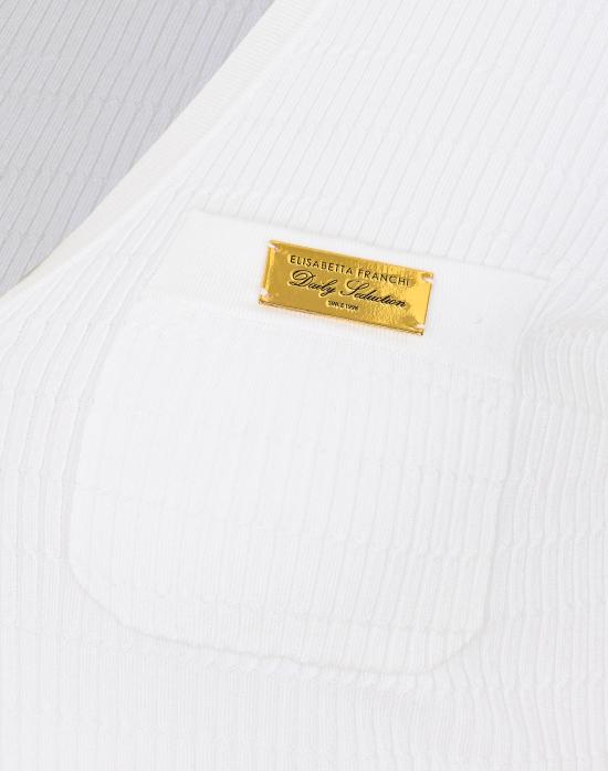 26SS 엘리자베타프랜치 스웨터 MK86B61E2 360 White - ELISABETTA FRANCHI