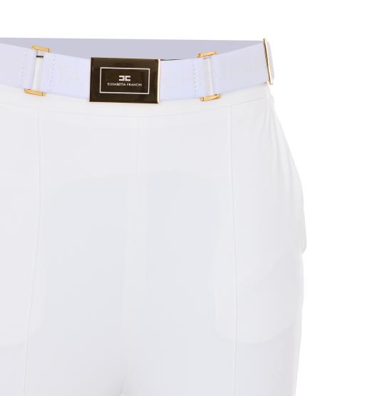 26SS 엘리자베타프랜치 스트레이트 팬츠 PA13261E2 360 White - ELISABETTA FRANCHI