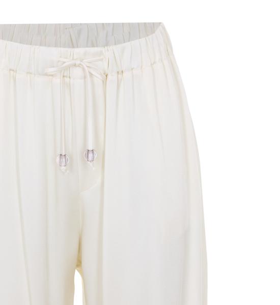 26SS 파비아나 필리피 트레이닝/조거 팬츠 PAD266F328 D9080145 White - FABIANA FILIPPI