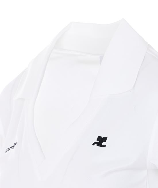 26SS 쿠레쥬 폴로 티셔츠 126JPO057JS0195 B166 White - COURREGES