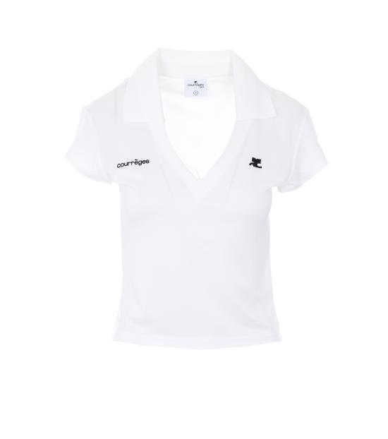 26SS 쿠레쥬 폴로 티셔츠 126JPO057JS0195 B166 White