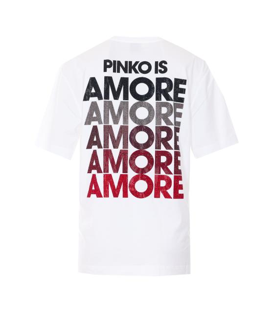 26SS 핑코 반팔 티셔츠 105526 A33IZR2 White - PINKO