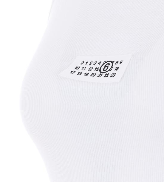 26SS MM6 메종마르지엘라 긴팔 티셔츠 S52NL0075 M20054101 White - MM6 MAISON MARGIELA