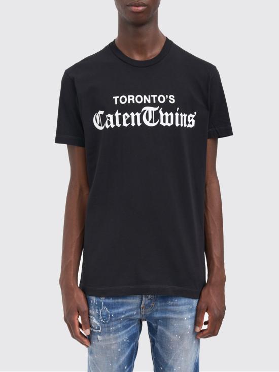 25FW 디스퀘어드2 반팔 티셔츠 S71GD1586D20020 900 Black