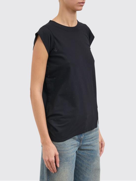 25FW 쿠레쥬 반팔 티셔츠 425JTS231JS0233 9999 Black - COURREGES