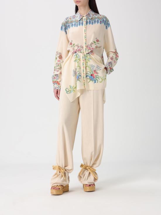 26SS 에트로 스트레이트 팬츠 WREA006599TU4G4 W3789 White - ETRO