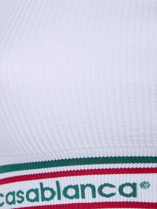 26SS 카사블랑카 트레이닝 티셔츠 WSP26ACT026 01 White - CASABLANCA