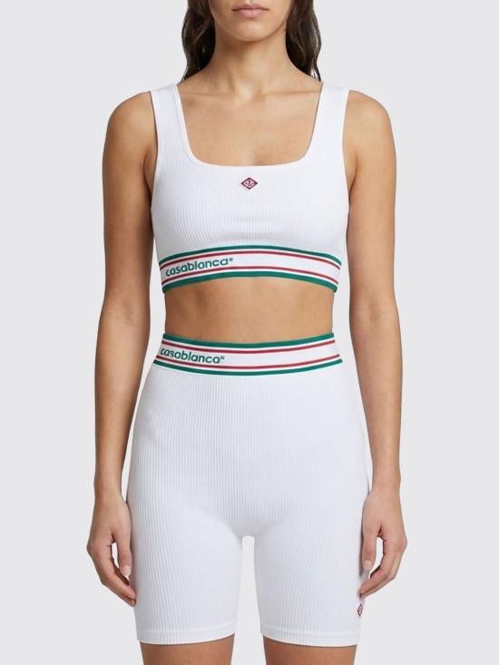 26SS 카사블랑카 트레이닝 티셔츠 WSP26ACT026 01 White