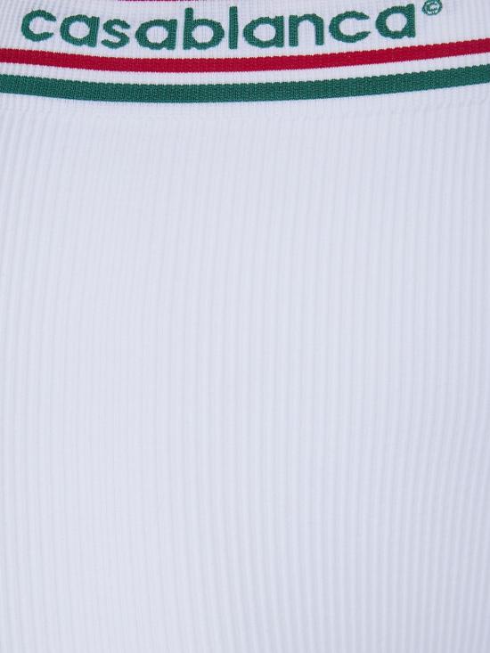 26SS 카사블랑카 숏팬츠 WSP26ACT025 01 White - CASABLANCA