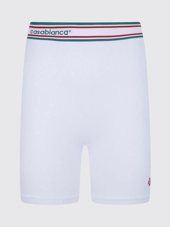 26SS 카사블랑카 숏팬츠 WSP26ACT025 01 White - CASABLANCA