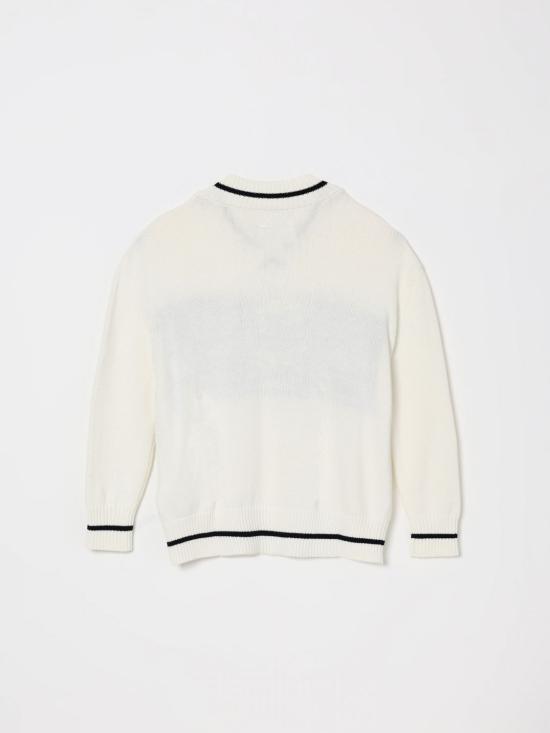 26SS [키즈] MM6 메종마르지엘라 풀오버 M60987MM07T M6101 Beige - MM6 MAISON MARGIELA