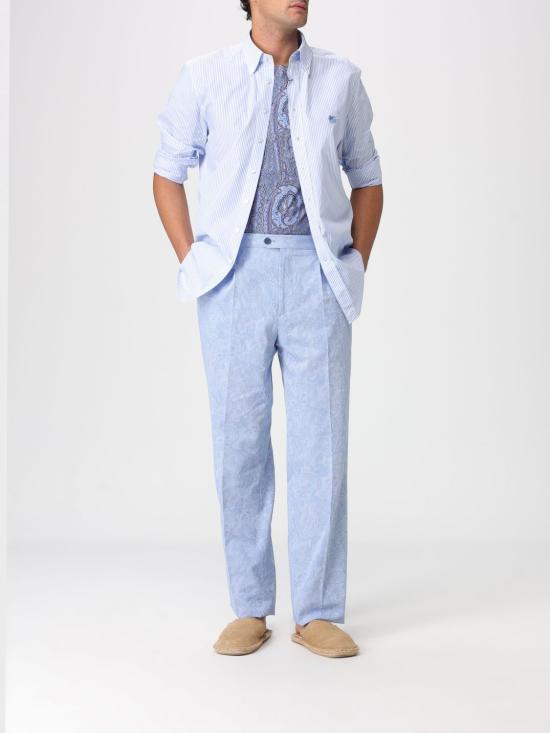 26SS 에트로 긴팔 셔츠 MRIB000499TR5B0 S8460 Gnawed Blue - ETRO