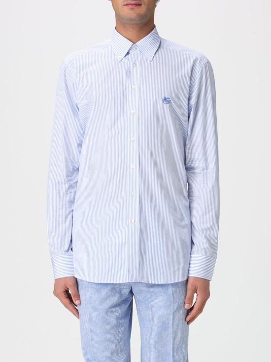 26SS 에트로 긴팔 셔츠 MRIB000499TR5B0 S8460 Gnawed Blue