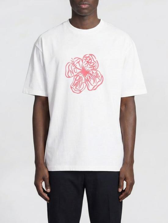 26SS 드롤드무슈 반팔 티셔츠 JTS292CO002 OFF White