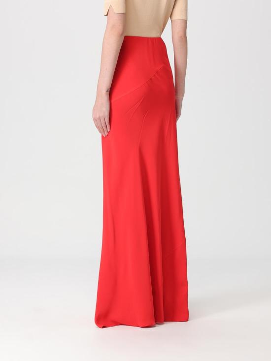 26SS 에르마노 설비노 롱 스커트 D482O354HKI 81763 Red - ERMANNO SCERVINO
