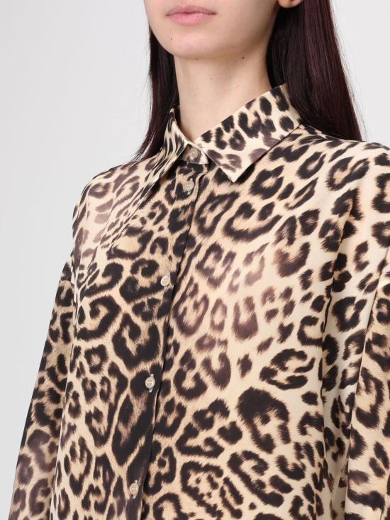 26SS 에르마노 설비노 셔츠 D482K386YLI S4826 Brown - ERMANNO SCERVINO