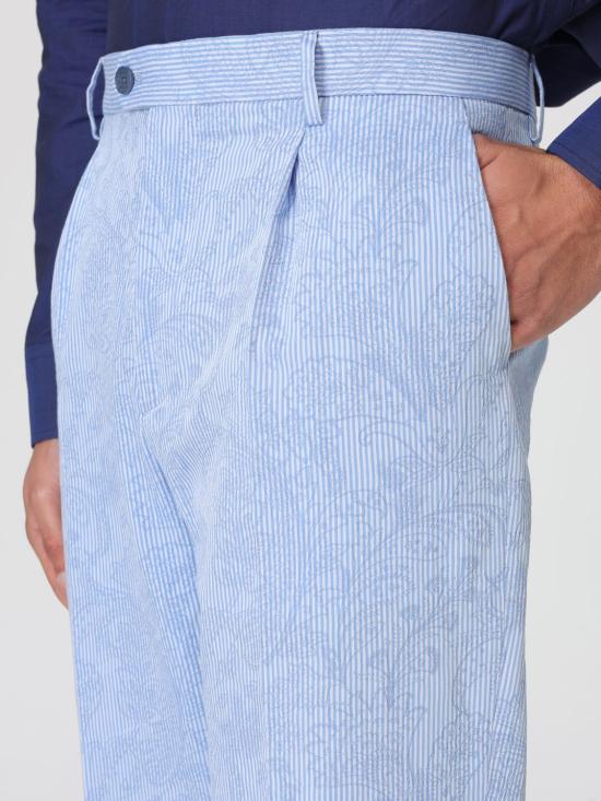 26SS 에트로 스트레이트 팬츠 MREA000199TJ5E3 S8460 Blue - ETRO