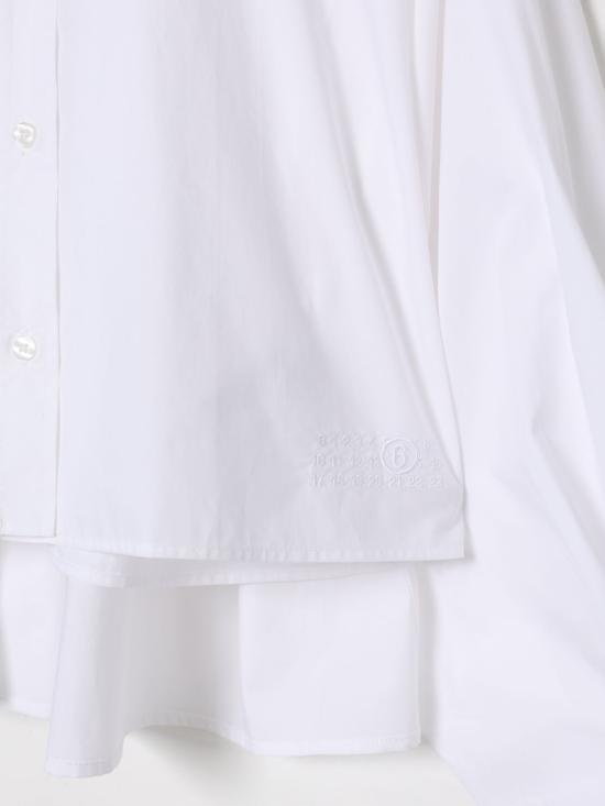 26SS [키즈] MM6 메종마르지엘라 셔츠 M60503MM014 M6100 White - MM6 MAISON MARGIELA