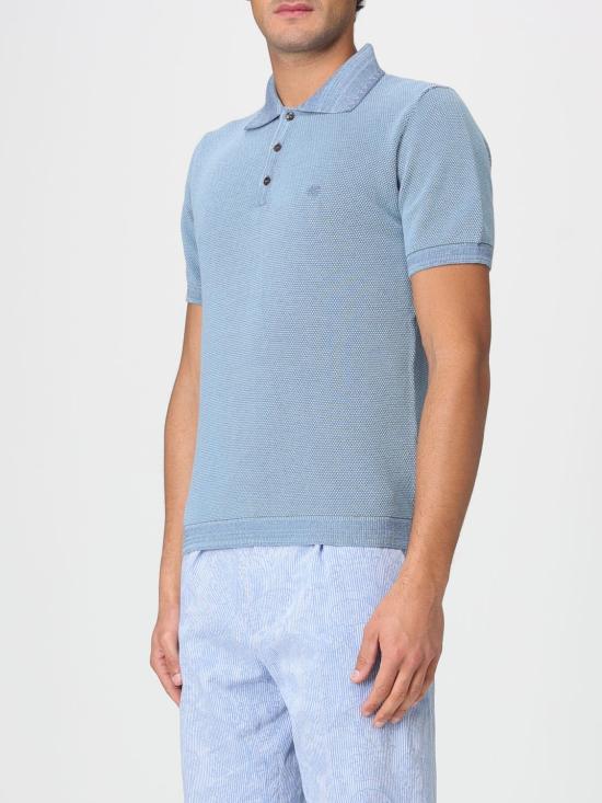 26SS 에트로 폴로 티셔츠 MRKF0004AQ414 S9880 Blue - ETRO