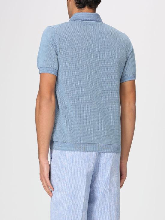 26SS 에트로 폴로 티셔츠 MRKF0004AQ414 S9880 Blue - ETRO