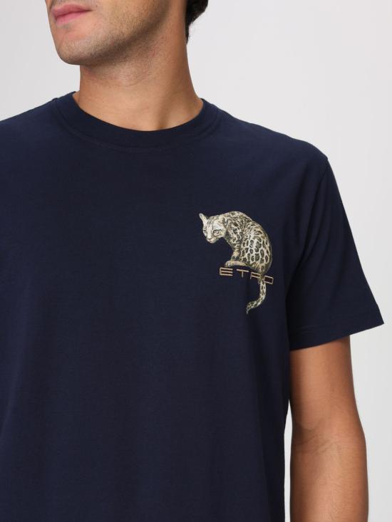 26SS 에트로 반팔 티셔츠 MRMA0002AR465 B0065 Blue - ETRO