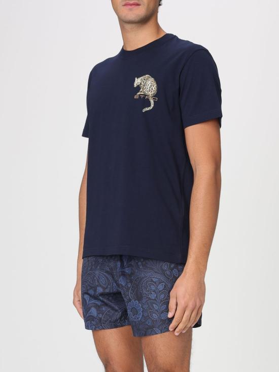 26SS 에트로 반팔 티셔츠 MRMA0002AR465 B0065 Blue - ETRO