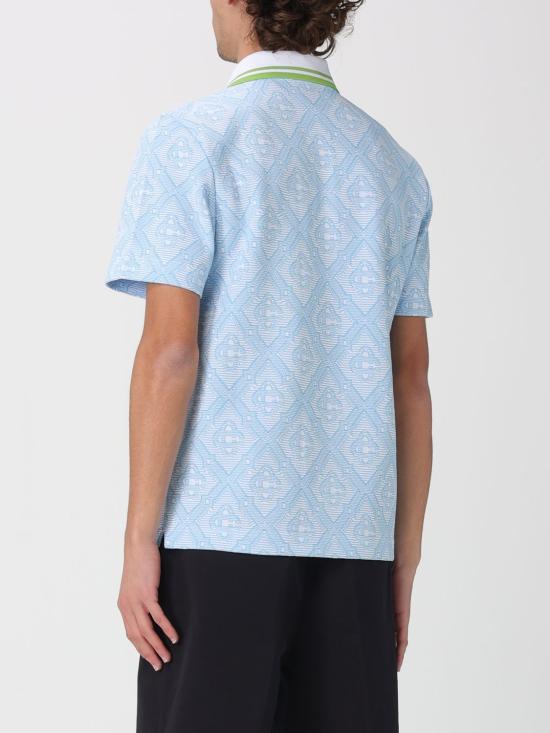 26SS 카사블랑카 폴로 티셔츠 MSP26JTP46601 PALEBLUEWH Gnawed Blue - CASABLANCA