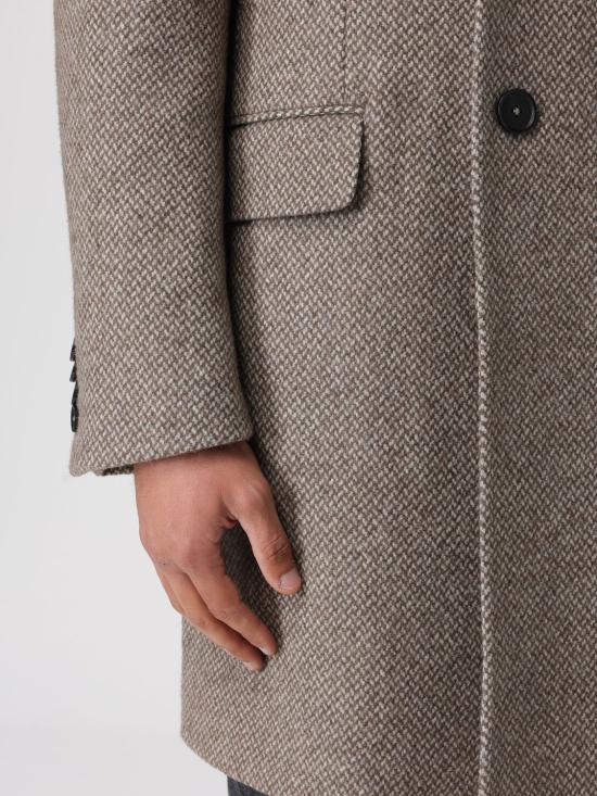 25FW 에르메네질도제냐 코트 297722A24DG4G0 212 Brown - ERMENEGILDO ZEGNA