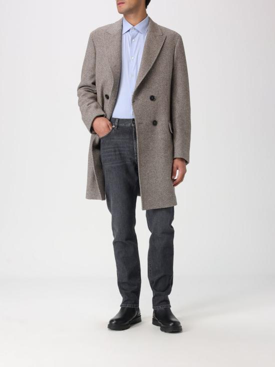 25FW 에르메네질도제냐 코트 297722A24DG4G0 212 Brown - ERMENEGILDO ZEGNA