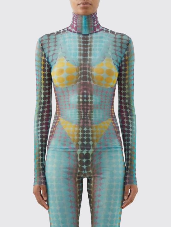 26SS 장 폴 고티에 긴팔 티셔츠 2601WTO445M018P 502710 Multicolor