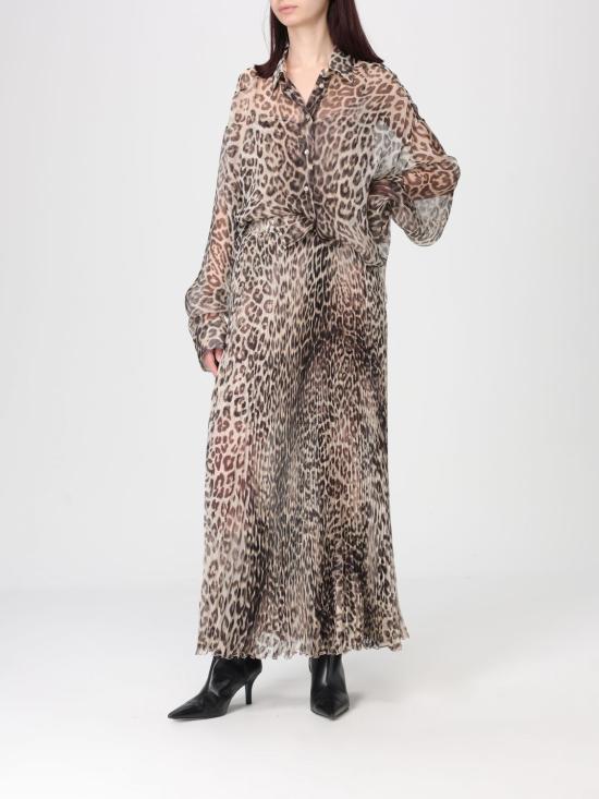 26SS 에르마노 설비노 셔츠 D482K385CSYEO S4826 Brown - ERMANNO SCERVINO