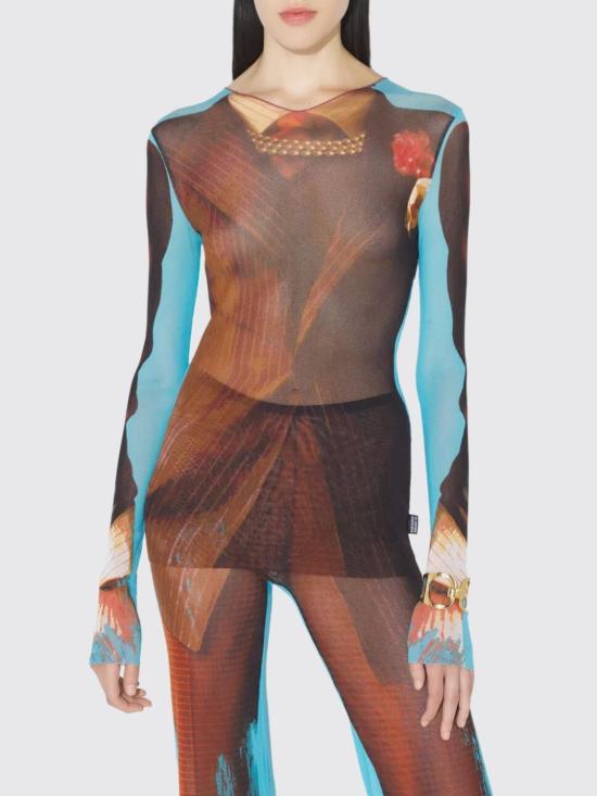 26SS 장 폴 고티에 긴팔 티셔츠 2601WTO458M027P 90 Multicolor