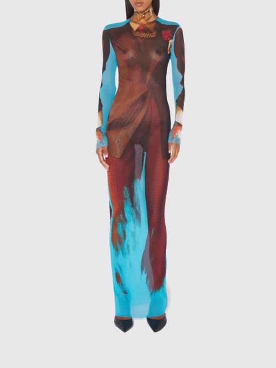 26SS 장 폴 고티에 롱 원피스 2601WDR136M027P 90 Multicolor