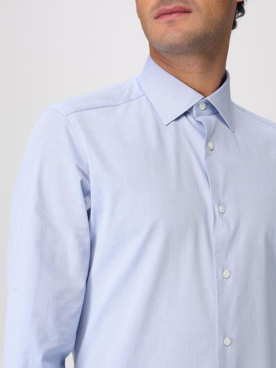 25FW 에르메네질도제냐 긴팔 셔츠 201342A29MS0JI 432 Gnawed Blue - ERMENEGILDO ZEGNA