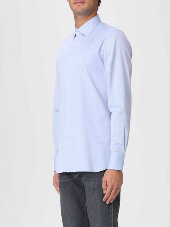 25FW 에르메네질도제냐 긴팔 셔츠 201342A29MS0JI 432 Gnawed Blue - ERMENEGILDO ZEGNA