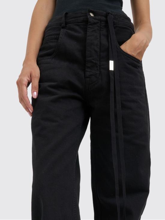 25FW 앤 드뮐미스터 데님 팬츠 B0010197FA038 099 Black - ANN DEMEULEMEESTER