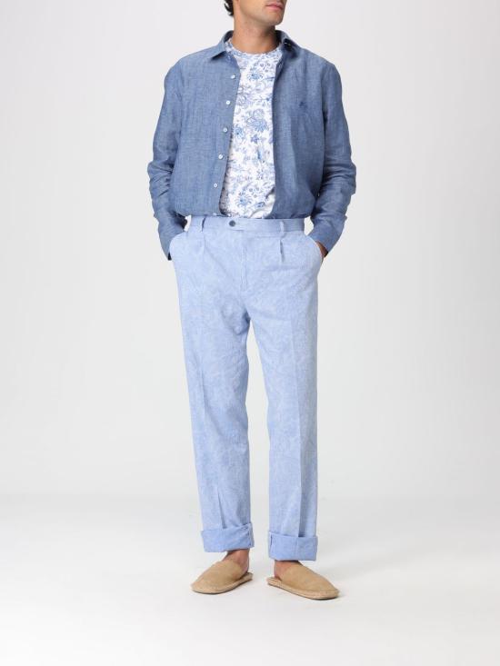 26SS 에트로 긴팔 셔츠 MRIB000299TU3F3 B0068 Navy - ETRO