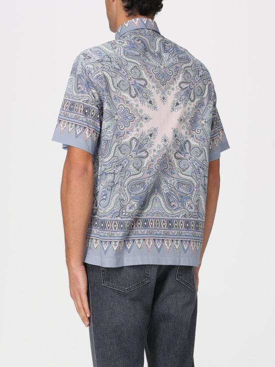 26SS 에트로 반팔 셔츠 MRIC001199SP5J4 X0880 Blue - ETRO