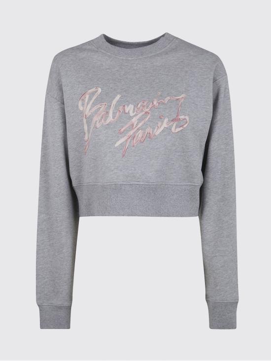 26SS 발망 스웨터 GF1JO080BD43 YIW Grey - BALMAIN